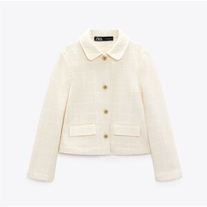 EUC - ZARA - Textured jacket in size S